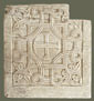 Marble panel (10th-11th century). It comes from Petrakis Monastery in Athens. Height: 88 cm, width: 84 cm, thickness: 9 cm.