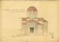 Drawing, 1888-1890,  Pencil, Ink, Watercolour, Paper, Dimensions: 50,5x 33,5 cm, Athens, Church of Hagioi Apostoloi, South Elevation, Architects: R. Weir-Schultz, S. Barnsley, Byzantine Research Fund Archive, British School at Athens. Unpublished.

