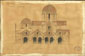 Byzantine Research Fund Archive, Drawing, 1888-1890, Greece, Athens, Church of Panagia Kapnikarea, W Elevation, Pencil, Ink, Watercolour, Paper, Dimensions: 49x33 cm, Architects: R. Weir-Schultz, S. Barnsley, Unpublished.