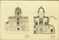 BRF Archive, Drawing, 1888, Greece, Athens, Church of the Saviour (Metamorphosis), N Elevation, NS Section, Ink, Watercolour, Paper, Dimensions: 49,7x33,5 cm, Architects: R. Weir-Schultz, S. Barnsley, Unpublished.
