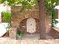 The Byzantine fountain in the Daou Monastery courtyard. (Photograph: I. Liakoura)