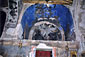 Church of Hagioi Anargyroi in Koropi. Interior. The three-parted, barrel-vaulted sanctuary of the middle Byzantine period with the high proportions. (photograph: Chr. Kontogeorgopoulou)